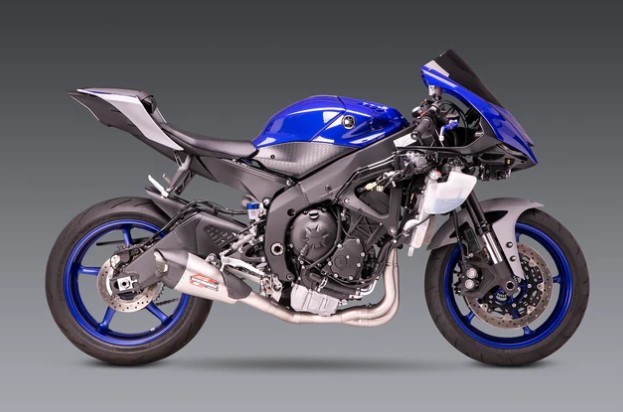 Yoshimura Race AT2 Full Stainless Steel Exhaust w Stainless Silencer Yamaha R6 06 20 13630AP521